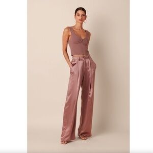 Sablyn Iridian Corset Tank Top Wool Cashmere Blend in Mink Mauve Size XS